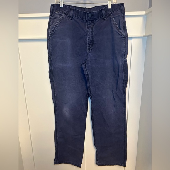 Vintage Carhartt Flame Resistant distressed baggy jeans - Picture 1 of 12